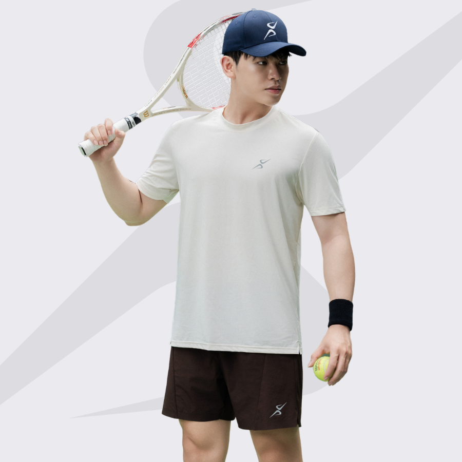 Áo thun thể thao nam VeliX Active Daily Tee Desert Sand