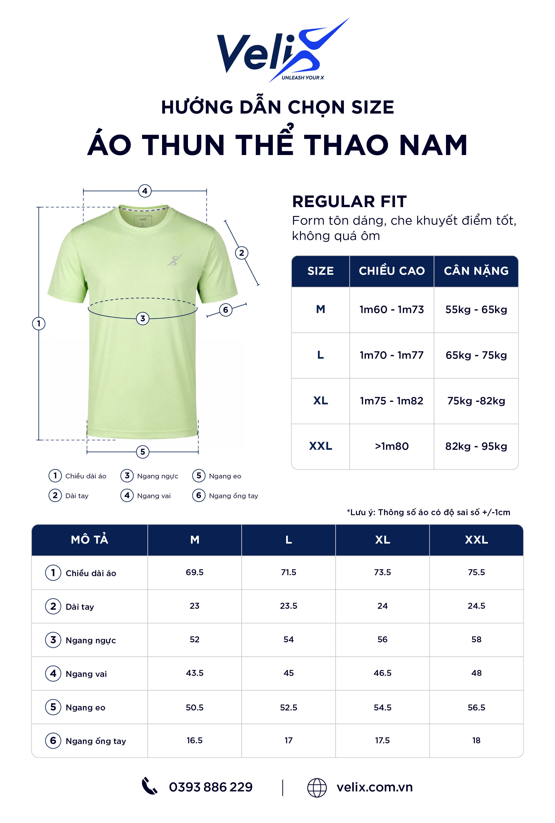 Hướng dẫn chọn size
